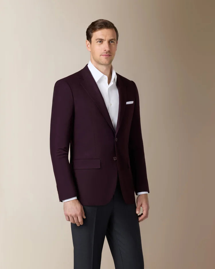 86351 Burgundy Coat Zegna