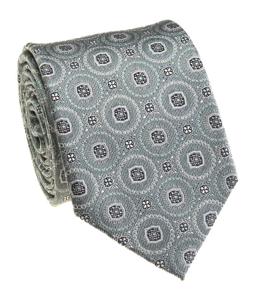 Grey Patterned Tie