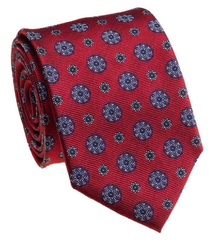 Red Patterned Tie
