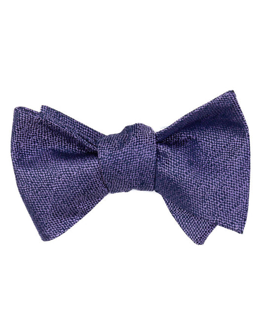 Textured Navy Bow Tie