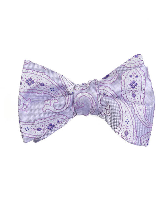 Lavender Dream Paisley Bow Tie