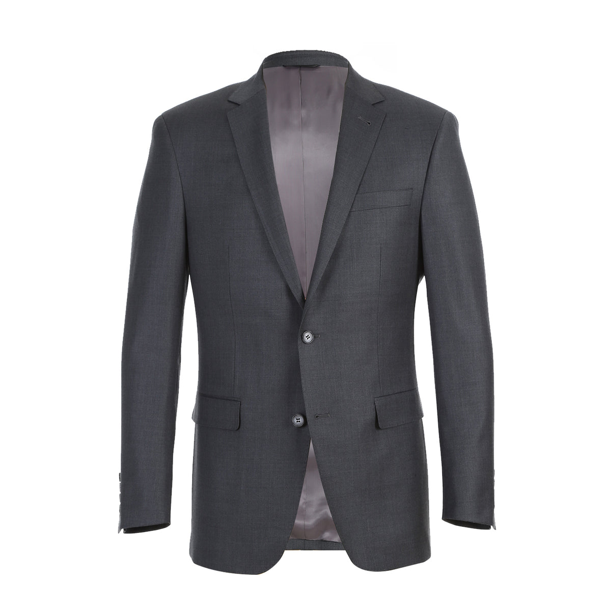 Gray 2 Piece Notch Suit