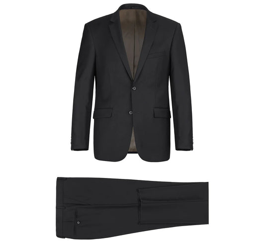 Men's Black 2-Piece Notch Lapel
