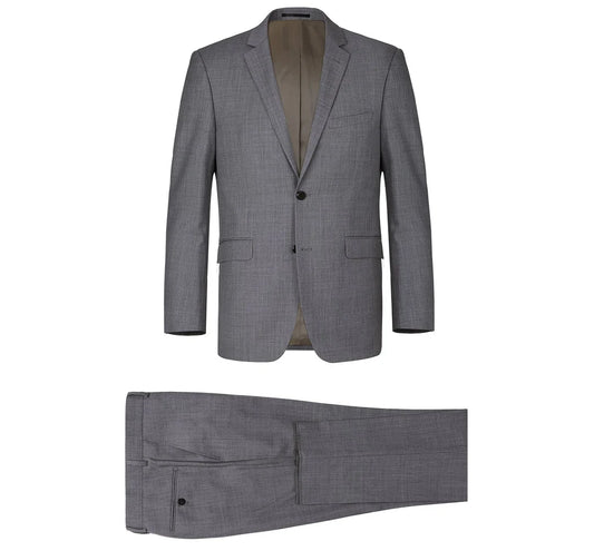 Men's Dark Grey 2-Piece Notch Lapel