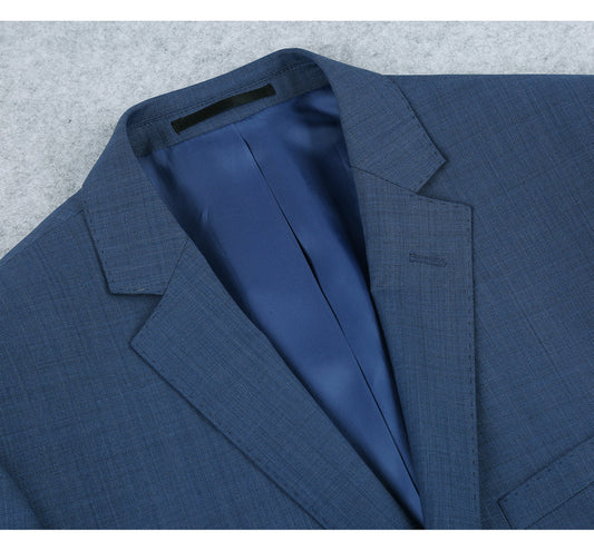 Men's Blue 2-Piece Single Breasted Suit