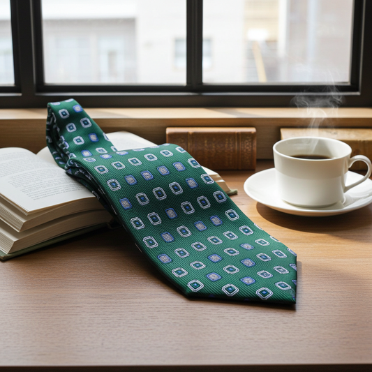Emarald Green Patterned tie