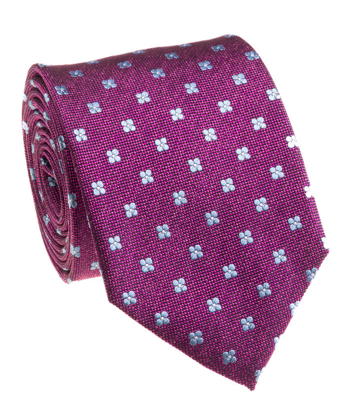 Purple Floral Tie