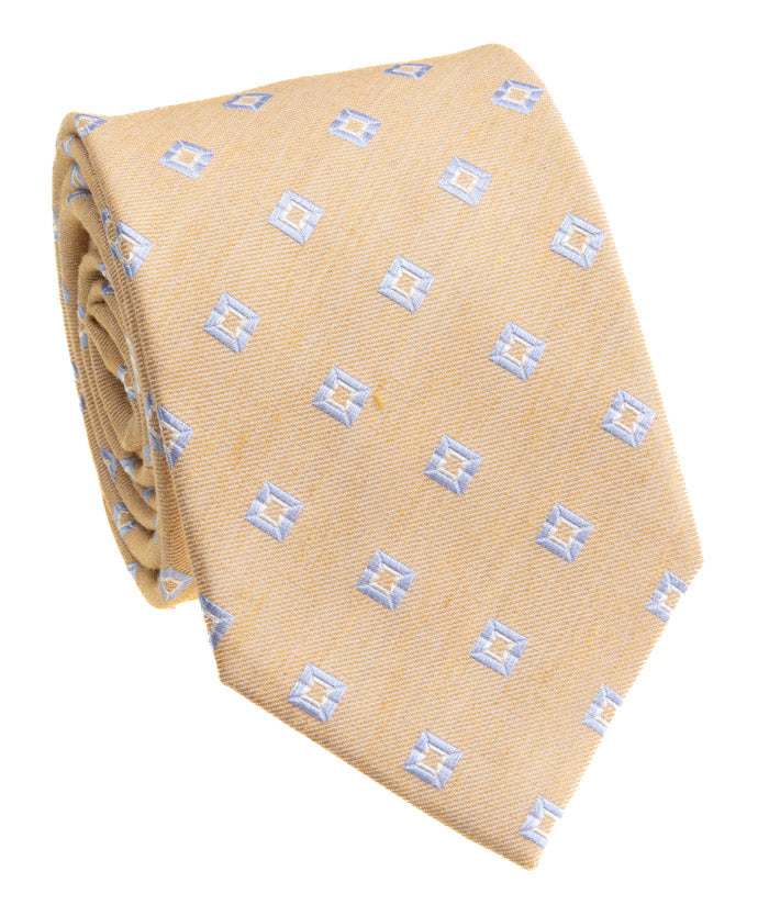 Yellow Patterned Tie – Imperial Custom Clothiers