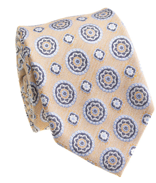 Yellow Patterned Tie