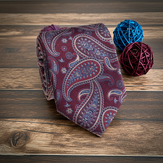 Red Paisley Tie