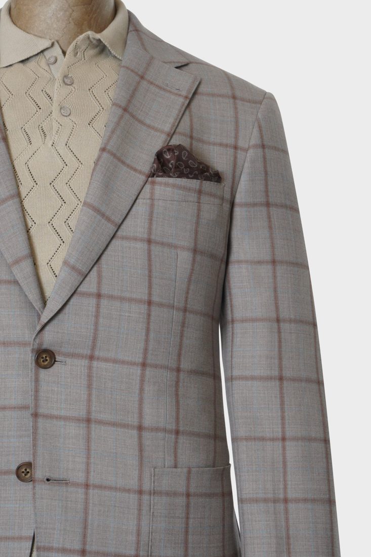 Taupe/Brown Window Sport Coat