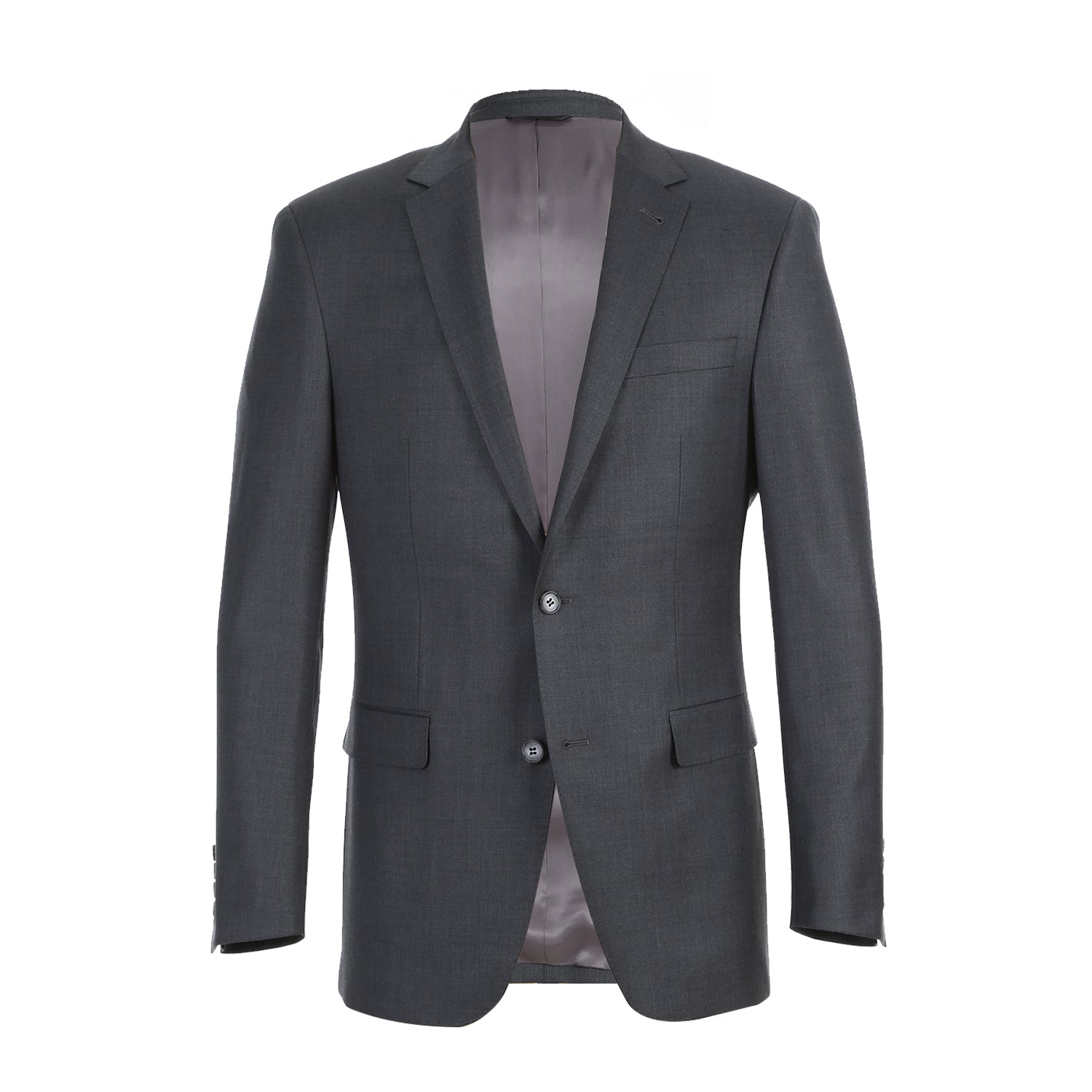 Gray 2 Piece Notch Suit